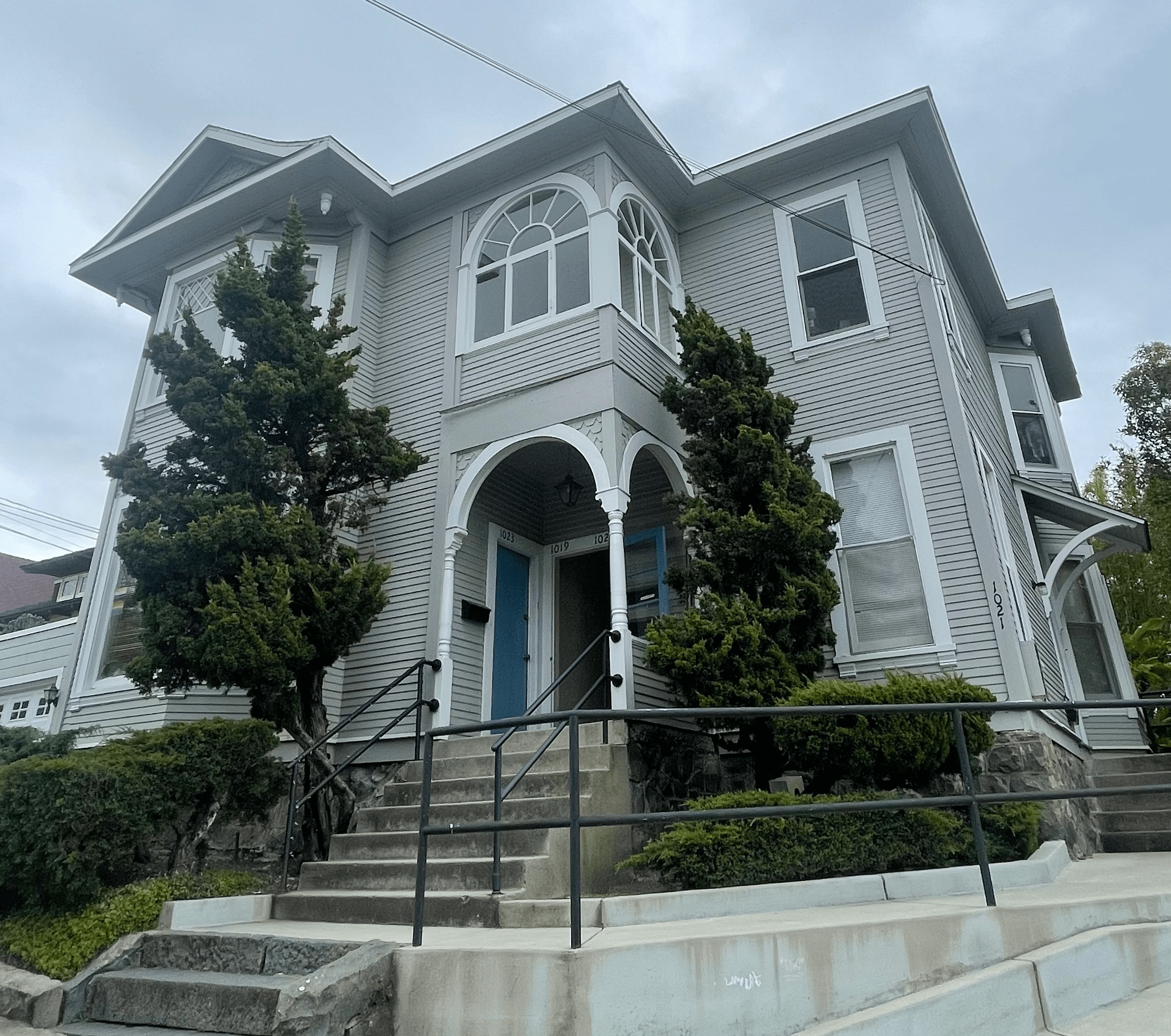 unpainted house